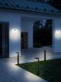 Preview: Nordlux Rica Square Solar Wandleuchte, LED-Modul, IP44, 450lm, 4,5W, schwarz (2118161003)