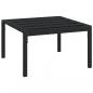 Preview: Garten-Couchtisch Schwarz 60x60x35 cm Stahl