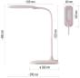 Preview: EMOS STELLA Z7602P LED Schreibtischlampe, rosa, 4000K (1538156000)