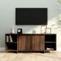 Preview: ARDEBO.de - TV-Schrank Braun Eichen-Optik 130x35x50 cm Holzwerkstoff