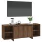 Preview: TV-Schrank Braun Eichen-Optik 130x35x50 cm Holzwerkstoff