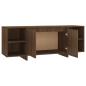 Preview: TV-Schrank Braun Eichen-Optik 130x35x50 cm Holzwerkstoff