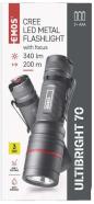 Preview: EMOS CREE P3170 LED Metall-Taschenlampe Ultibright 70, 340lm, 3xAAA, grau (1440013123)