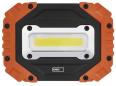 Preview: EMOS COB LED Arbeitsleuchte, 700 lm, 4x AA, schwarz-orange