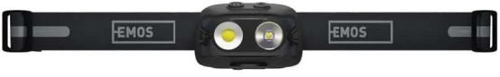 Preview: EMOS 1441317000 COB LED aufladbare Stirnlampe P3542, 500lm, 130m, Li-pol 1200mAh, schwarz