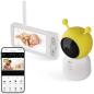 Preview: ARDEBO.de EMOS H4052 GoSmart rotierende Baby Kamera, IP-500, GUARD, Monitor, WiFi, weiß (3024040520 )