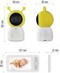 Preview: EMOS H4052 GoSmart rotierende Baby Kamera, IP-500, GUARD, Monitor, WiFi, weiß (3024040520 )