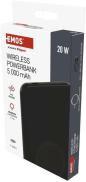 Preview: EMOS WI 521 Powerbank, 5000 mAh, 20W, Wireless, schwarz (1613054500)