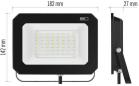 Preview: EMOS SIMPO ZS2243 LED-Reflektor, schwarz, 50W, 5000lm, neutralweiß (1531224300)