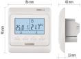 Preview: EMOS P5601UF Fußbodenheizung-Thermostat, programmierbar, verkabelt, weiß (2101210000)