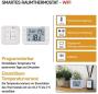 Preview: EMOS P56211 GoSmart Raumthermostat mit WiFi, programmierbar, kabellos, weiß (2101900001)