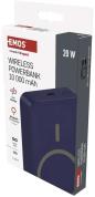 Preview: EMOS POWERBANK WI 1046 10000MAH BLUE, 10 000 mAh, 20 W+Wireless, blau (B0551BL)