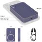 Preview: EMOS POWERBANK WI 1046 10000MAH BLUE, 10 000 mAh, 20 W+Wireless, blau (B0551BL)