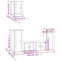 Preview: 5-tlg. TV-Schrank-Set Braun Eichen-Optik Holzwerkstoff