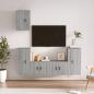 Preview: ARDEBO.de - 5-tlg. TV-Schrank-Set Grau Sonoma Holzwerkstoff