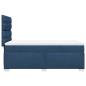 Preview: Boxspringbett mit Matratze Blau 80x200 cm Stoff