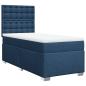 Preview: Boxspringbett mit Matratze Blau 80x200 cm Stoff