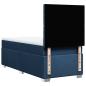 Preview: Boxspringbett mit Matratze Blau 80x200 cm Stoff