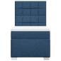 Preview: Boxspringbett mit Matratze Blau 80x200 cm Stoff