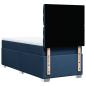 Preview: Boxspringbett mit Matratze Blau 80x200 cm Stoff