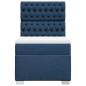 Preview: Boxspringbett mit Matratze Blau 80x200 cm Stoff