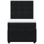 Preview: Boxspringbett mit Matratze Schwarz 90x190 cm Samt