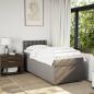 Preview: Boxspringbett mit Matratze Taupe 80x200 cm Stoff