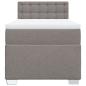 Preview: Boxspringbett mit Matratze Taupe 80x200 cm Stoff