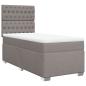 Preview: Boxspringbett mit Matratze Taupe 80x200 cm Stoff