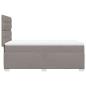 Preview: Boxspringbett mit Matratze Taupe 80x200 cm Stoff