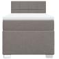 Preview: Boxspringbett mit Matratze Taupe 80x200 cm Stoff