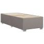 Preview: Boxspringbett mit Matratze Taupe 80x200 cm Stoff