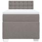 Preview: Boxspringbett mit Matratze Taupe 80x200 cm Stoff