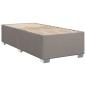 Preview: Boxspringbett mit Matratze Taupe 80x200 cm Stoff