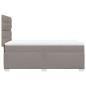 Preview: Boxspringbett mit Matratze Taupe 80x200 cm Stoff