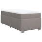 Preview: Boxspringbett mit Matratze Taupe 80x200 cm Stoff