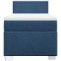 Preview: Boxspringbett mit Matratze Blau 80x200 cm Stoff