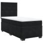 Preview: Boxspringbett mit Matratze Schwarz 90x190 cm Samt