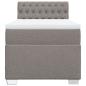 Preview: Boxspringbett mit Matratze Taupe 80x200 cm Stoff