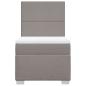 Preview: Boxspringbett mit Matratze Taupe 80x200 cm Stoff