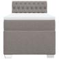 Preview: Boxspringbett mit Matratze Taupe 80x200 cm Stoff