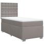 Preview: Boxspringbett mit Matratze Taupe 80x200 cm Stoff