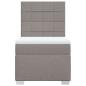 Preview: Boxspringbett mit Matratze Taupe 80x200 cm Stoff