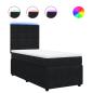 Preview: Boxspringbett mit Matratze Schwarz 90x190 cm Samt