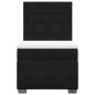 Preview: Boxspringbett mit Matratze Schwarz 90x190 cm Samt