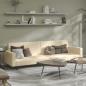 Preview: ARDEBO.de - Schlafsofa 2-Sitzer Creme Samt