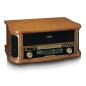 Preview: Retro-Plattenspieler aus Holz mit Bluetooth®, AM/FM-Radio, USB-Codierung, CD-Player, Kassettenspieler und eingebauten Lautsprechern