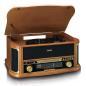 Preview: Retro-Plattenspieler aus Holz mit Bluetooth®, AM/FM-Radio, USB-Codierung, CD-Player, Kassettenspieler und eingebauten Lautsprechern