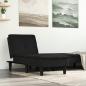 Preview: ARDEBO.de - Chaiselongue Schwarz Stoff