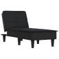 Preview: Chaiselongue Schwarz Stoff